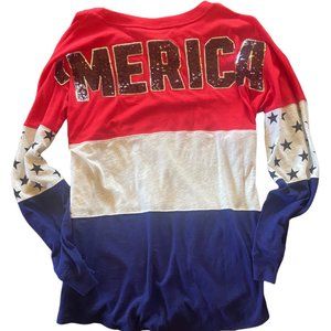 Victoria’s Secret PINK Sequin ‘Merica Top